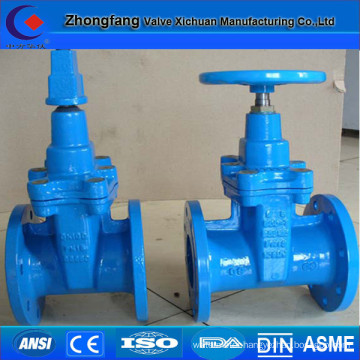 Soft sealing DIN rising stem gate valve